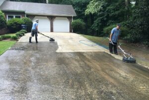 can pressure washing damage concrete