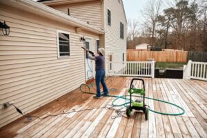 Pressure washing your house